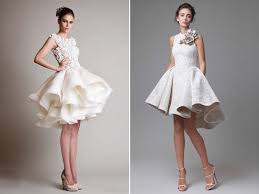 30 Modern Short Wedding Dresses For Summer Brides Modern Short Wedding Dress Short Wedding Dress Modern Wedding Dress