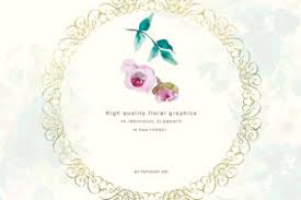 Maybe you would like to learn more about one of these? Aquarell Teal Rosa Blumen Clipart Grafik Von Patishop Art Creative Fabrica