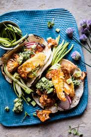 Roasted Cauliflower Fried Halloumi Tacos Roasted Spiced Cauliflower Together With Panfried Hallou Fried Cauliflower Fried Halloumi Half Baked Harvest Recipes