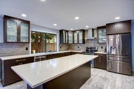 modern wood kitchen cabinets  room to