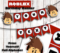 Roblox Birthday Party Game Ideas Roblox Birthday Robox Birthday Banner Video Game Birthday Etsy Birthday Banner Video Games Birthday Diy Birthday Banner