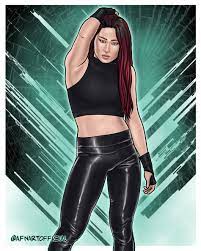 X 上的 AFN：「New Women of Wrestling art! This week is the absolute badass  @shirai_io She is one of my faves and am so happy that she's the current  champ! To support me