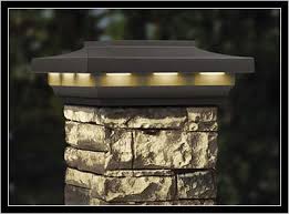 Solar Stone Post Cover Post Cap By Deckorators Solar Post Caps Outdoor Pillar Lights Driveway Lighting