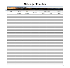 30 Printable Mileage Log Templates Free Template Lab