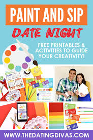 What to paint at a paint and sip. Paint And Sip Date Night Activity The Dating Divas