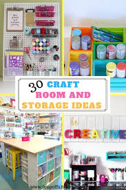 Keep your supplies and craft projects in check with these clever craft room organization ideas. Organizing Craft Supplies 30 Craft Room Storage Ideas Leap Of Faith Crafting