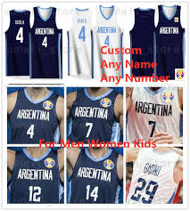 In 2014, argentina adopted a vertical striped model, in the style of football and field hockey representatives. 2019 World Cup Argentina Basketball Jerseys 4 Luis Scola 29 Patricio Garino 7 Facundo Campazzo 14 Gabriel Deck Rudy 27 Gobert Men Women Kids Black Red Buy At The Price Of 22 33 In Dhgate Com Imall Com