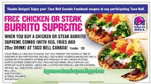 Free Printable Taco Bell Coupons Taco Bell Coupons Supreme Tacos Free Printable Coupons