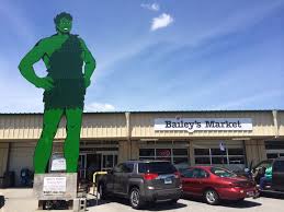 Unofficial Pensacola Landmark The Jolly Green Giant At Bailey S Market On Davis Hwy Pensacola Beach Pensacola Pensacola Florida