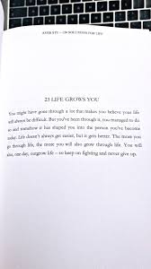 Chapter 23 Life Grows You Book 120 Solutions For Life Inspirational Quotes Posters Reminder Quotes Words Quotes