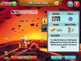 The Child Forever Dragon From Dragon City Dragon City Purple Lightning Dragon