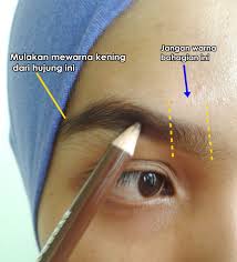 Lukis kening dgn menggunakan expert brow slim liner dari silky girl. Tutorial Makeup Kening Tanpa Cukur Saubhaya Makeup