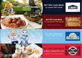 Get it as soon as wed, aug 18. Expired Mygiftcardsplus Save 10 On Lowe S Carrabba S 20 On Steak N Shake Build A Bear Workshop Gc Galore