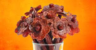 Think your guy doesn't want flowers for valentine's day? Beef Jerky Bouquet Is For Sale In Time For Valentine S Day