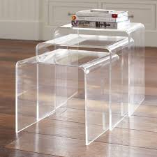 Acrylic Nesting Tables Coffee Table Small Space Lucite Coffee Tables Acrylic Side Table