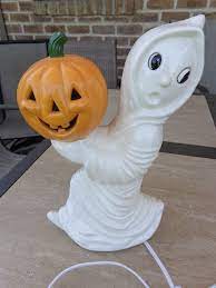 Usually ships within 1 to 3 weeks. Ghost Holding Pumpkin 12 X 7 Light Corded Clip Etsy Ready To Paint Ceramics Ceramic Bisque Ceramic Painting