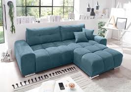 Das zeitlose maritime schafft eine ruhige wohnidylle und. Paco Ecksofa 264x186 Cm Blau Denim Gunstig Mobel Kuchen Buromobel Kaufen Froschkonig24