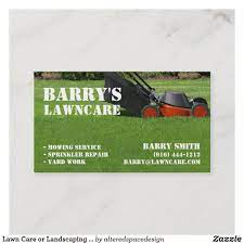 Lawn Care Or Landscaping Business Card Zazzle Com In 2021 Landscaping Business Cards Lawn Care Business Cards Landscaping Business