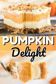 This Pumpkin Delight Dessert Is Sure To Curb Any Pumpkin Lovers Craving With A Buttery Pecan And Pumpkin Delight Woolworth Cheesecake Recipe Pumpkin Pudding