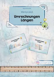 Merkplakat Fur Die Umrechnungen Der Langeneinheiten Unterrichtsmaterial Im Fach Mathematik In 2020 Mathematik Mathematikunterricht Mathematik 4