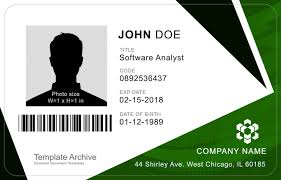 This id card includes the name of the person, his designation, his photograph, id card number and the name of the corporate. 16 Id Badge Id Card Templates Free Templatearchive
