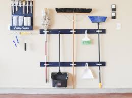 This white storage clip bar can be used at home or around the office and features mounting hardware that makes installation easy. How To Make A Cleaning Tool Holder Hgtv