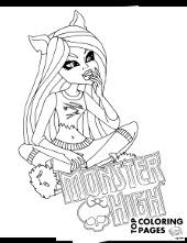 Free printable monster high coloring pages for kids. Monster High Coloring Pages Draculaura Topcoloringpages Net