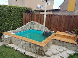 Kleiner Pool Mit Badeofen Wasserbecken Garten Pool Einbauen Pool