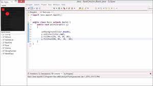Basic Java - Drawing An Oval And A Rectangle - Youtube