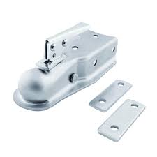 Black trailer hitch tongue coupler lock dia 1/4 3/4 inch span for security. Towsmart 2 In Ball Coupler With 2 1 2 In To 3 In Adjustable Collars 773 The Home Depot
