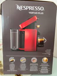 Check spelling or type a new query. Bnib Red Colour Elegant Nespresso Vertuo Plus Coffee Machine With Free 12 Capsules Tv Home Appliances Kitchen Appliances Coffee Machines Makers On Carousell
