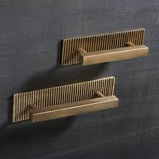 4 Bronze Corrugated Handle With Back Plate Bronze Kitchen Hardware Bronze Kitchen Kitchen Handles