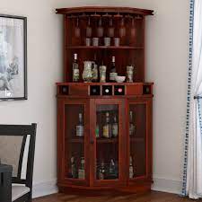 Shop factory direct carries a wide selection of in home bars and liquor cabinets. Solid Wood Corner Liquor Display Cabinet With Wine Storage