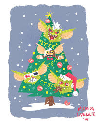 Gremlins Christmas Tree Google Search Buy Christmas Cards Geek Christmas Cartoon Christmas Tree