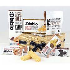 My dad is diabetic, but loves peanut butter cookies. Diabetic Snacks Food Hamper In A Willow Basket Gift Box Curvissa