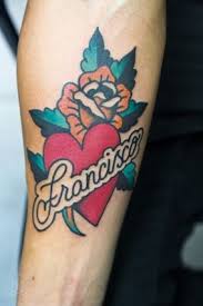 Javier Rodriguez Traditional Heart Tattoos Traditional Tattoo Tattoo Lettering