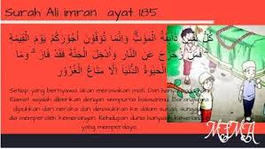 Sd sumberjati melaksanakan kegiatan salat tarawih setelah salat isya semuanya mempersiapkan diri dari dan imam salat tarawih langsung dipimpin oleh ba. Ayat Yang Memberi Kabar Kalau Tiap Diri Pasti Akan Mati Adalah Brainly Co Id
