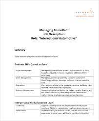 Our mission is to build strong, personal relationships with our clients and that's a key component to the role of the wealth management planning consultant. Free 8 Management Consultant Job Description Samples In Ms Word Pdf