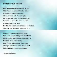 Peace~~true Peace