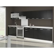 l 3m20 9 elements plan de travail inclus cuisine lineaire moderne et fonctionnelle noir mat fabri cuisine complete meuble cuisine meuble sous evier