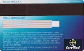 Información, novedades y última hora sobre barclays bank. Bank Card Barclays Barclays Bank Spain Col Es Ve 0426