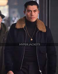 For those that persevere, there is an entertaining gangster film at the heart of the gentlemen. The Gentlemen Henry Golding Dry Eye Fur Collar Leather Jacket Fur Collar Leather Jacket Celebrity Jackets Henry Golding