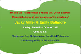 50 Contoh Soal Objective Formal Invitation Letter