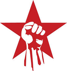 Revolutionary Red Star Flag Art Red Star Logo Mural Art