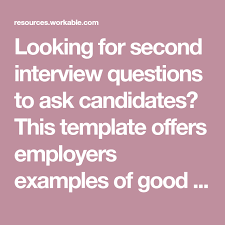 Looking For Second Interview Questions To Ask Candidates This Template Offers Emp This Or That Questions Second Interview Questions Interview Questions To Ask