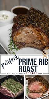 The meat speaks for itself. This Holiday Season Serve Your Friends And Family A Perfect Prime Rib Roast For Dinner Its An Elegant Yet Easy Rib Roast Recipe Rib Recipes Cooking Prime Rib