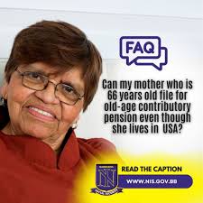 Yes, she can. It will be considered as a Voluntary (early) Old Age  Contributory pension which has a reduced rate of 0.5% a month (6% anually)  once she qualifies to receive it.