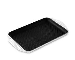 Le creuset rectangular grill pan. Le Creuset Enameled Cast Iron Rectangular Skinny Grill Le Creuset Le Creuset Cast Iron Cast Iron Grill Pan
