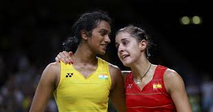 Indian shuttler pv sindhu in action against busnan ongvumrungphan of thailand during the india open badminton. Watch I Will Miss You At Tokyo Olympics Says Pv Sindhu To Carolina Marin