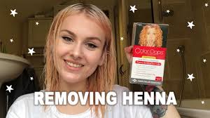 Removing Henna Hair Dye With Colour Oops Youtube